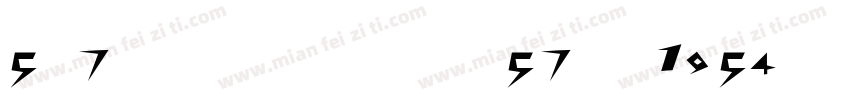 5×7数字点阵字体 ddN57AA1954字体转换
